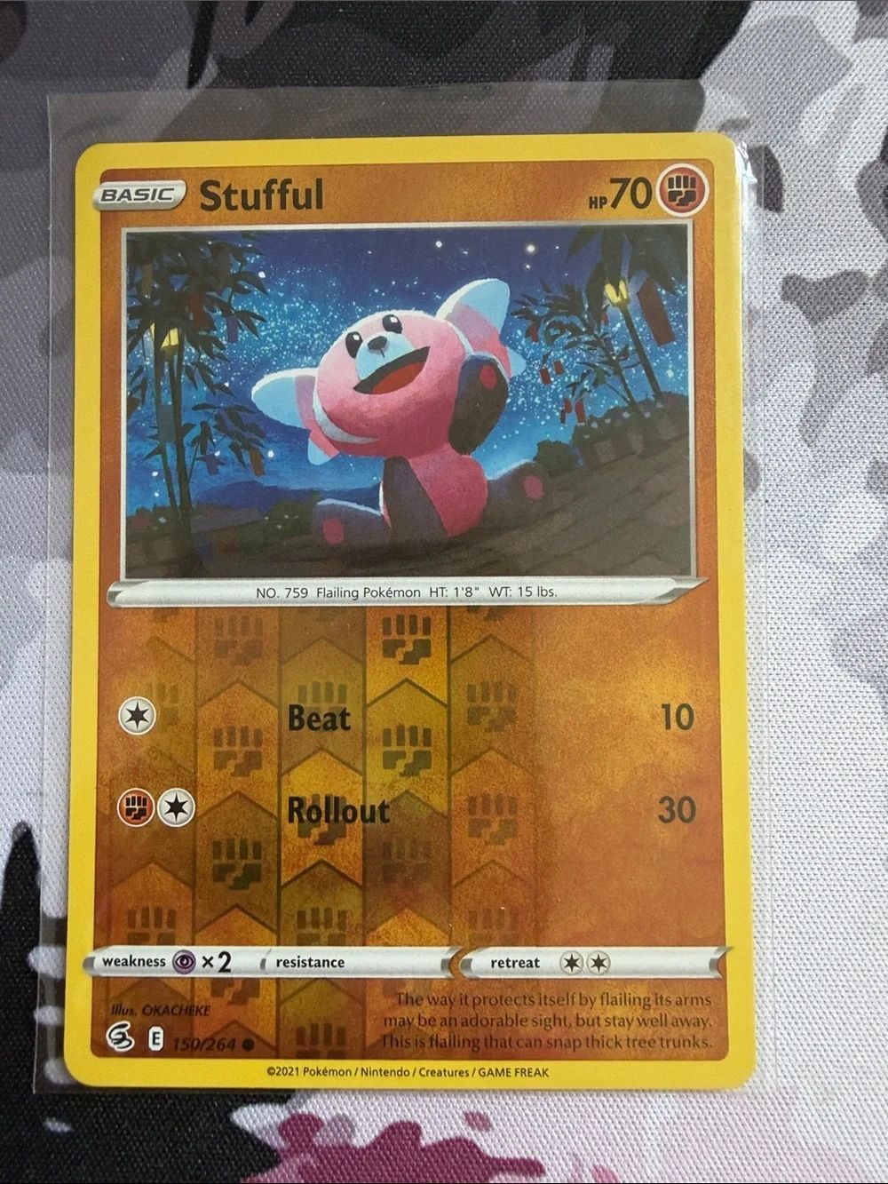🧸 Stufful Pokémon Card Mini Lot | 2 Reverse Holo Cards ✨5/$25✨